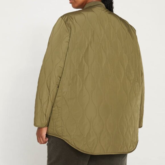 Universal Standard Hudson Quilted Coat - Colour Ivy - Size XS (10-12) - Picture 4 of 7